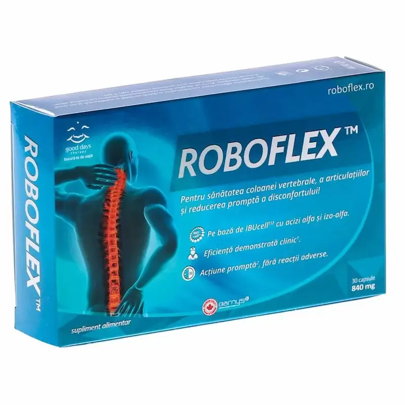 RoboFlex pentru flexibilitate musculară și susținerea coloanei vertebrale 30 capsule