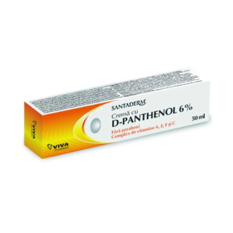 Santaderm Crema cu D Panthenol 6%, 50ml, Viva Pharma