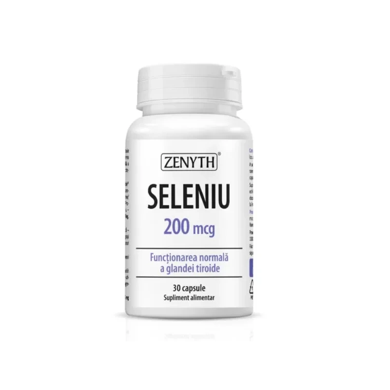 Seleniu 200 mcg cu inozitol, 30 capsule vegetale, Zenyth