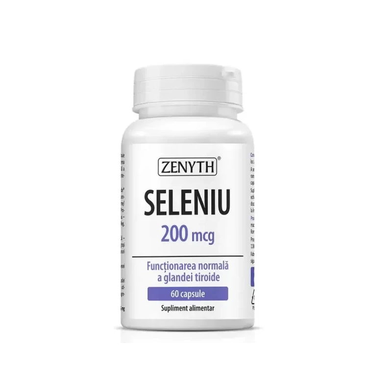 Seleniu 200 mcg cu inozitol, 60 capsule vegetale, Zenyth