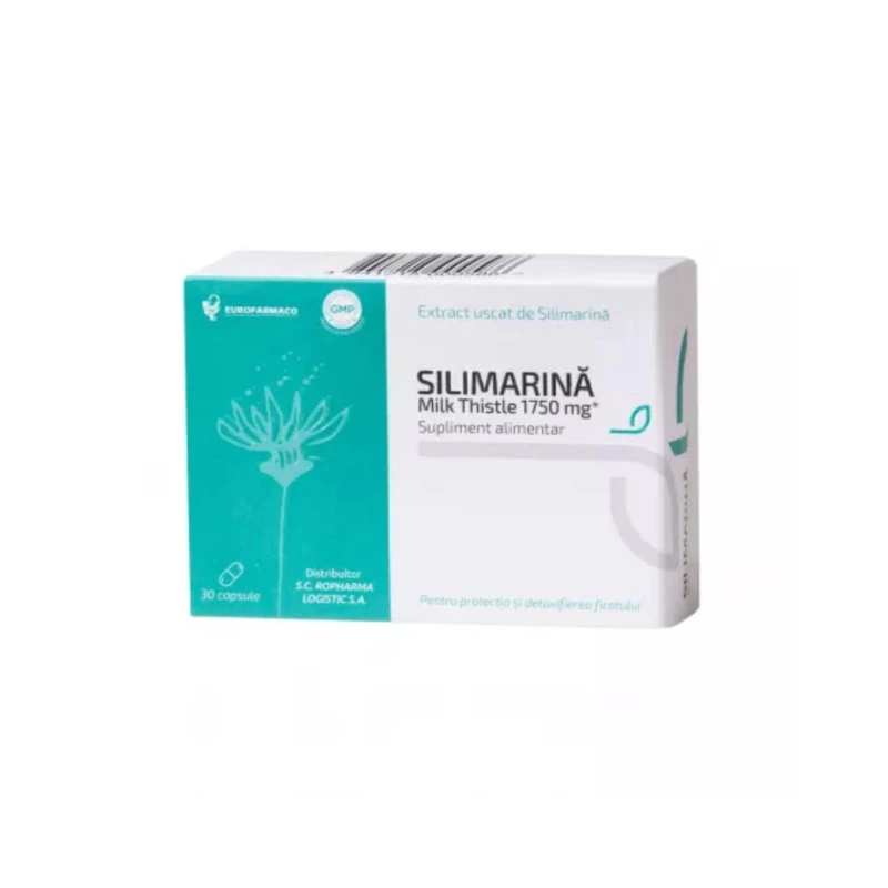 Silimarină Milk Thistle 1750 mg, 30 capsule, Eurofarmaco