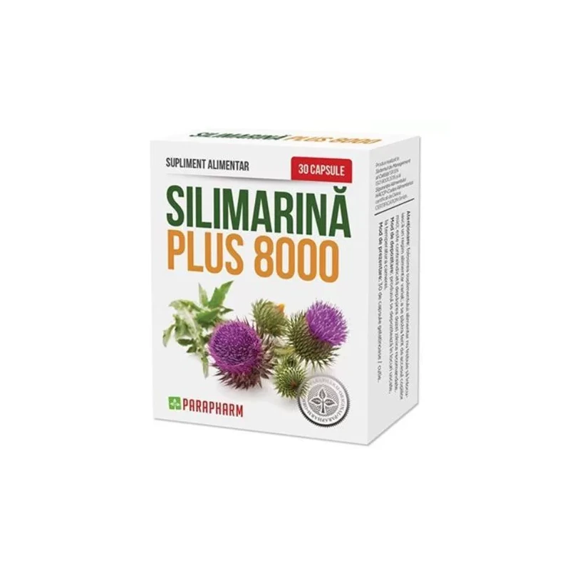 Silimarina Plus 8000 cu colină, 30 capsule, Parapharm