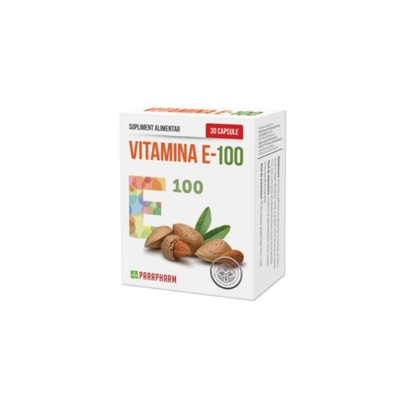 Vitamina E-100, 100 mg, 30 capsule moi, Parapharm