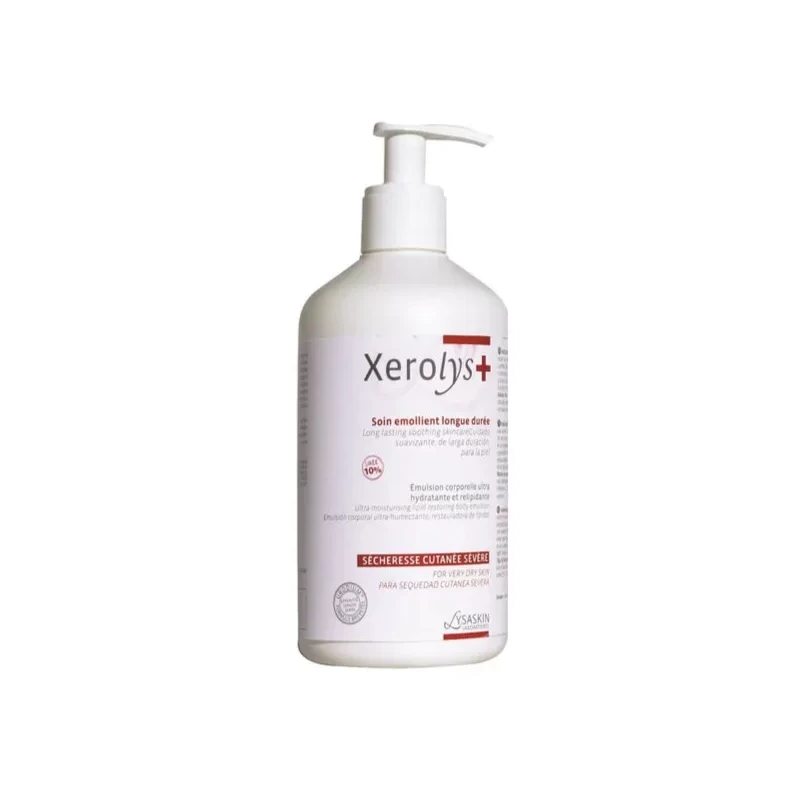 Xerolys+ emulsie pentru piele foarte uscată, uree 10%, 500 ml, Lysaskin