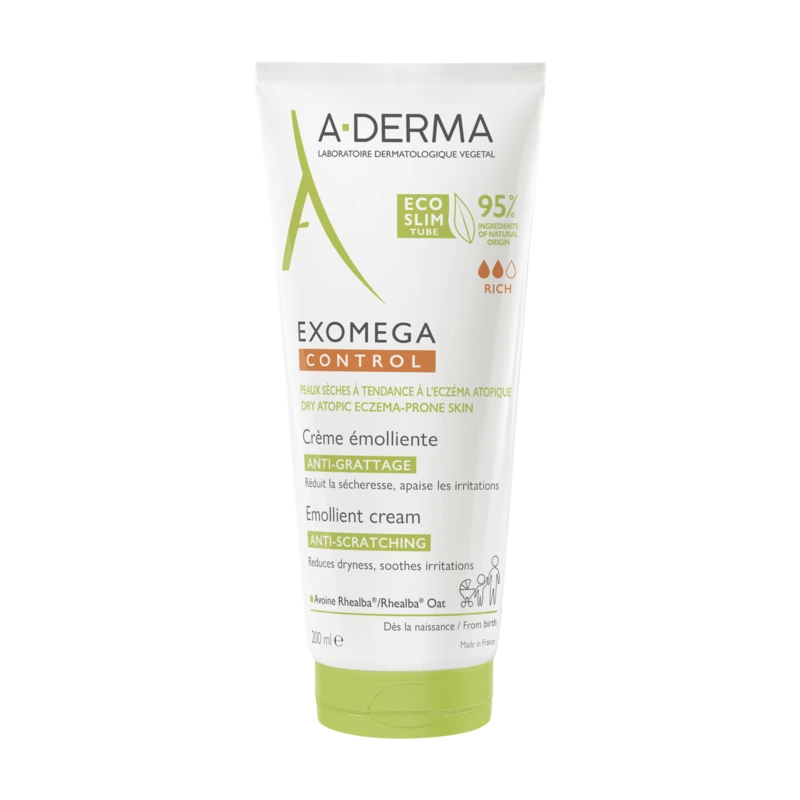 A-Derma Exomega Control, cremă emolientă, 200 ml