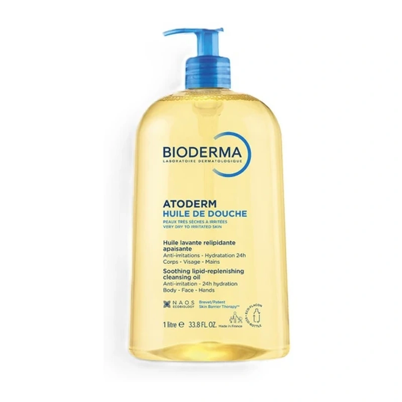 Bioderma Atoderm ulei de duș pentru piele uscată, 1 L